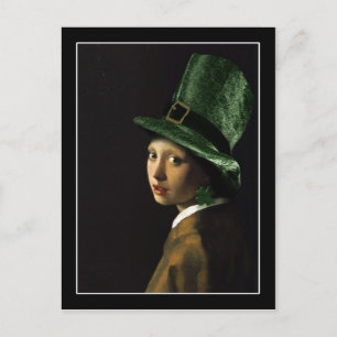 Carte Postale Clover Earring St. Patrick's Day