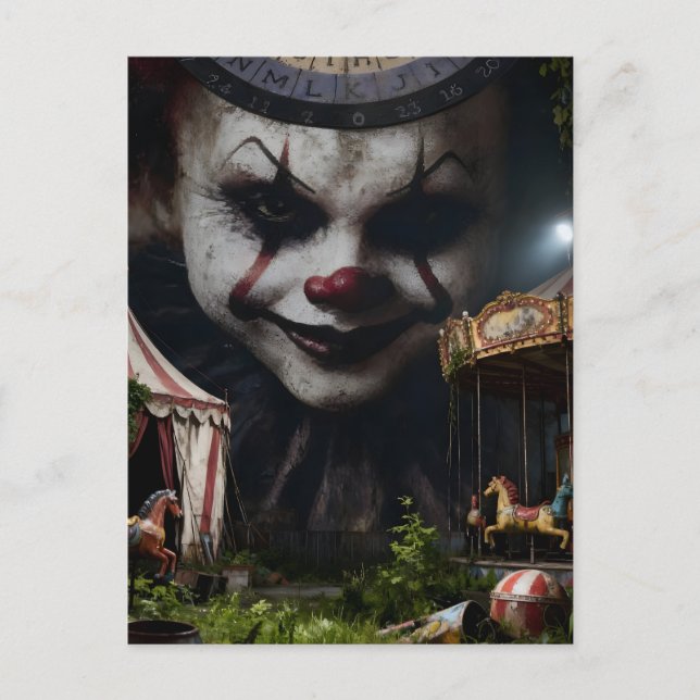 Carte Postale Clown at the Abandoned Circus (Devant)