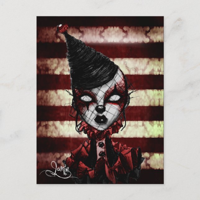 Carte Postale Clown de sang (Devant)