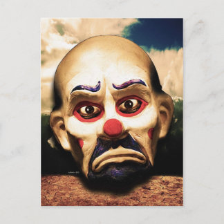 Carte Postale Clown Malheureux