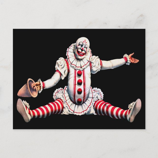 Carte Postale Clown vintage (Devant)