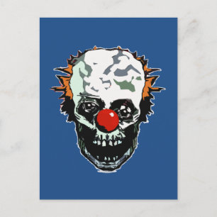 Carte Postale Clown zombie