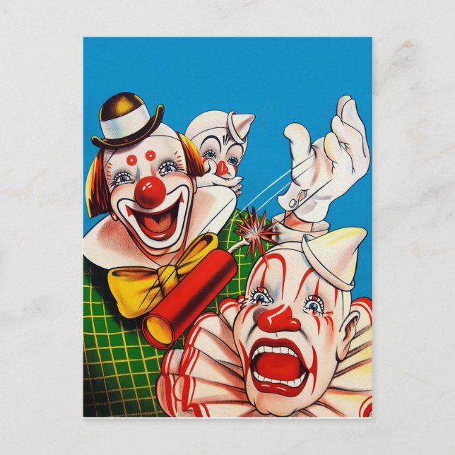 Carte Postale Clowns déplaisants (Devant)
