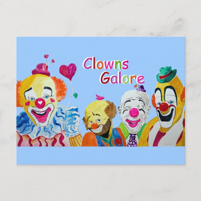Carte postale Clowns Galore (Devant)