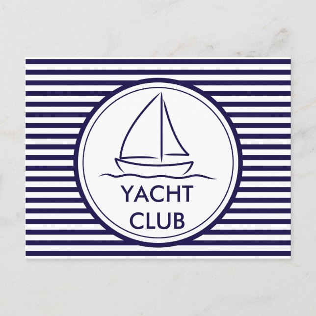 Carte Postale Club de Yacht (Devant)