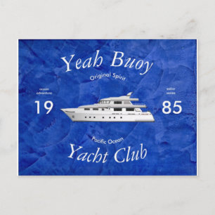 Carte Postale Club de Yacht Ouais Bouée