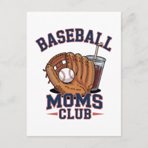 Carte Postale Club des mamans de baseball Fête des mères