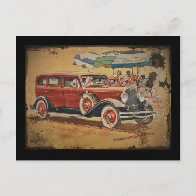 Carte Postale Club Sedan à la plage (Devant)