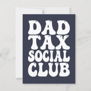 Carte Postale Club Social Taxe Papa 