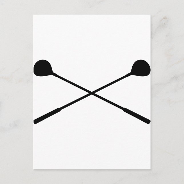 Carte Postale clubs de golf traversés (Devant)