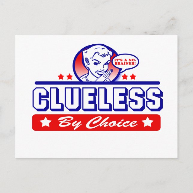 Carte Postale Clueless Par Choix (Devant)