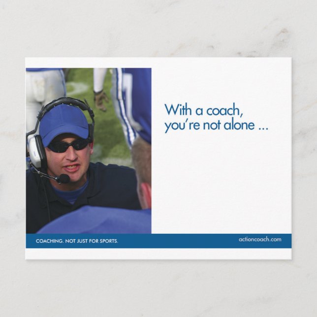 Carte postale Coaching Sports (Devant)