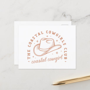 Carte Postale Coastal cowgirl beach club esthétique brune