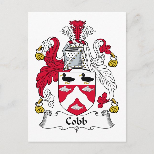 Carte Postale Cobb Family Crest (Devant)