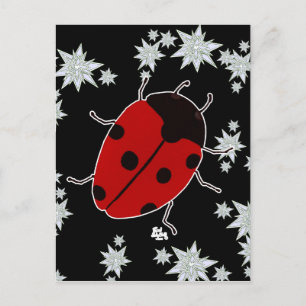 CARTE POSTALE COCCINELLE