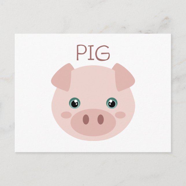 Carte Postale Cochon (Devant)