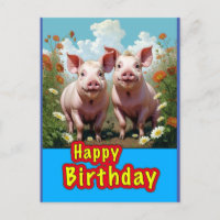 cochons d'anniversaire