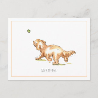 Carte Postale Cockapoo 'Me & My Ball'