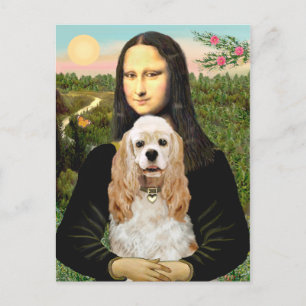Carte Postale Cocker (Buff) - Mona LIsa