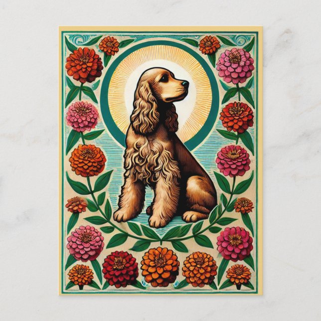 Carte Postale Cocker Spaniel (Devant)
