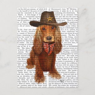 Carte Postale Cocker Spaniel Cowboy 2