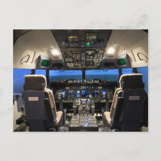 Carte Postale cockpit Jet