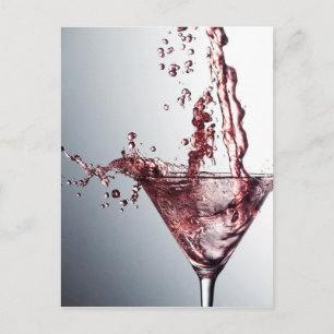 Carte Postale Cocktail rose 3