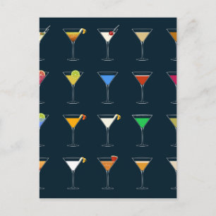 Carte Postale Cocktails