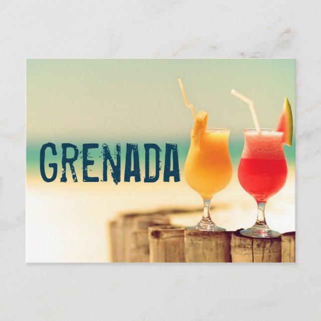 Carte Postale Cocktails à la Grenade (Devant)