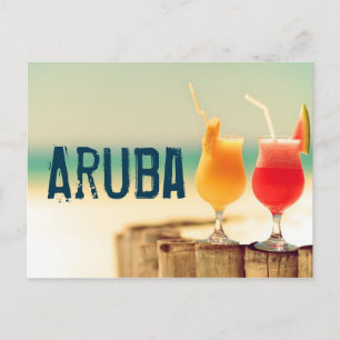 Carte Postale Cocktails Aruba