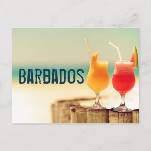 Carte Postale Cocktails barbadiens