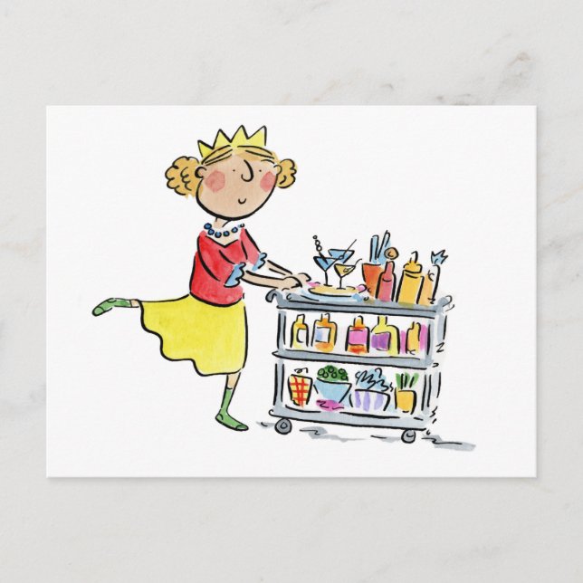 Carte Postale Cocktails de Noël (Devant)