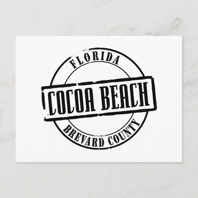 Carte Postale Cocoa Beach Titre (Devant)