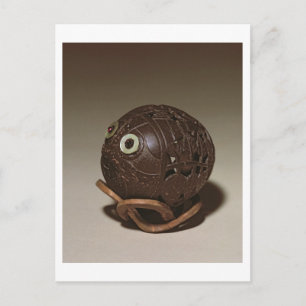 Carte Postale Coconut sted sculinto a face, c.1895