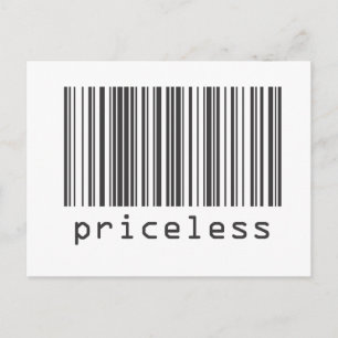 Carte Postale Code barre - Inestimable