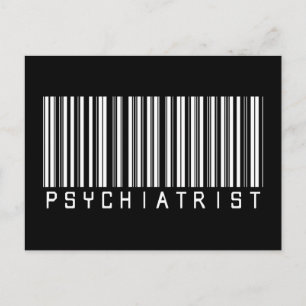 Carte Postale Code-barre psychiatrique