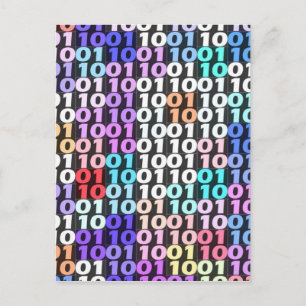 Carte Postale Code binaire