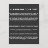 Code de Nuremberg. Impression acrylique