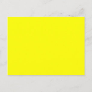 Carte Postale Code hexadécimal jaune néon FFFF01