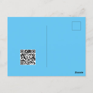 Carte Postale Code QR de l'eau éclaboussée homme monochrome grun