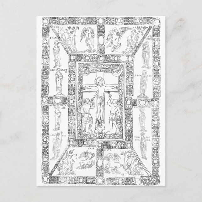 Carte Postale Codex aureus epternacensis dessin (Devant)