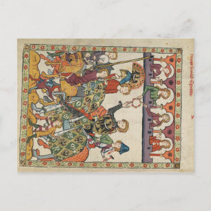 Carte Postale Codex manesse - Herzog Heinrich von Breslau Postka