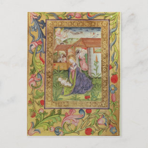 Carte Postale Codex Ser nov. 2599 f. 39v La naissance du Christ