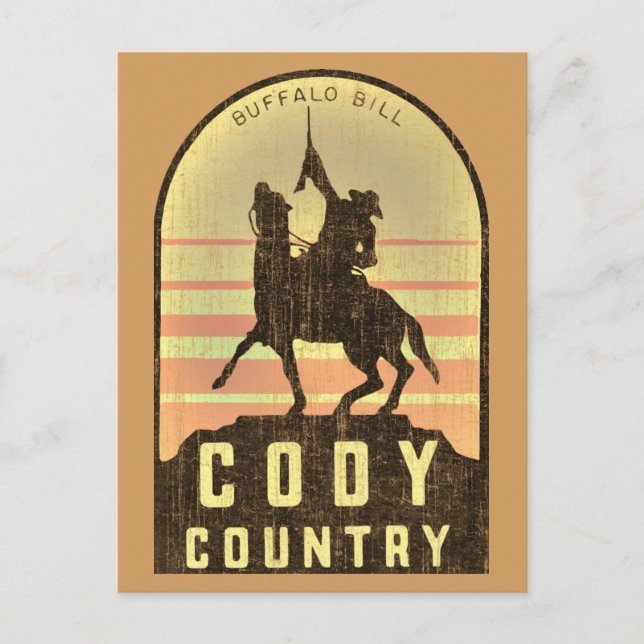 Carte Postale Cody Country Wyoming (Devant)