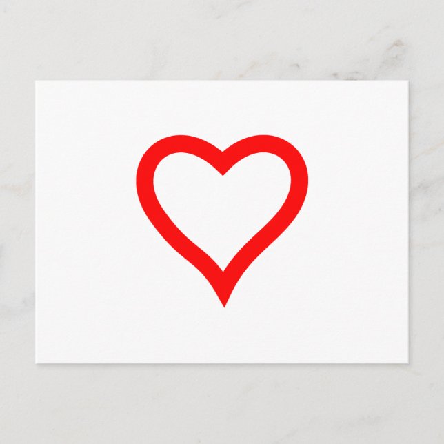 Carte Postale Cœur (Devant)