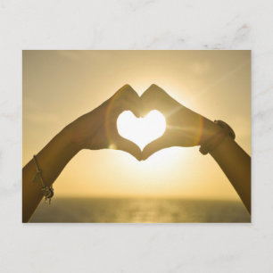 Carte Postale coeur-642068. COEUR MAINS SUNSET PHOTOGRAPHIE ARRI