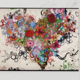 Carte Postale Coeur artistique