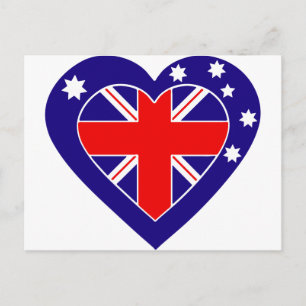Carte Postale coeur australien
