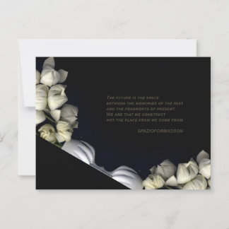 Carte Postale "Coeur blanc en noir de la lune" & Futur