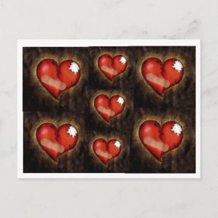 Carte Postale Coeur brisé/Carte postale Coeur réparateur